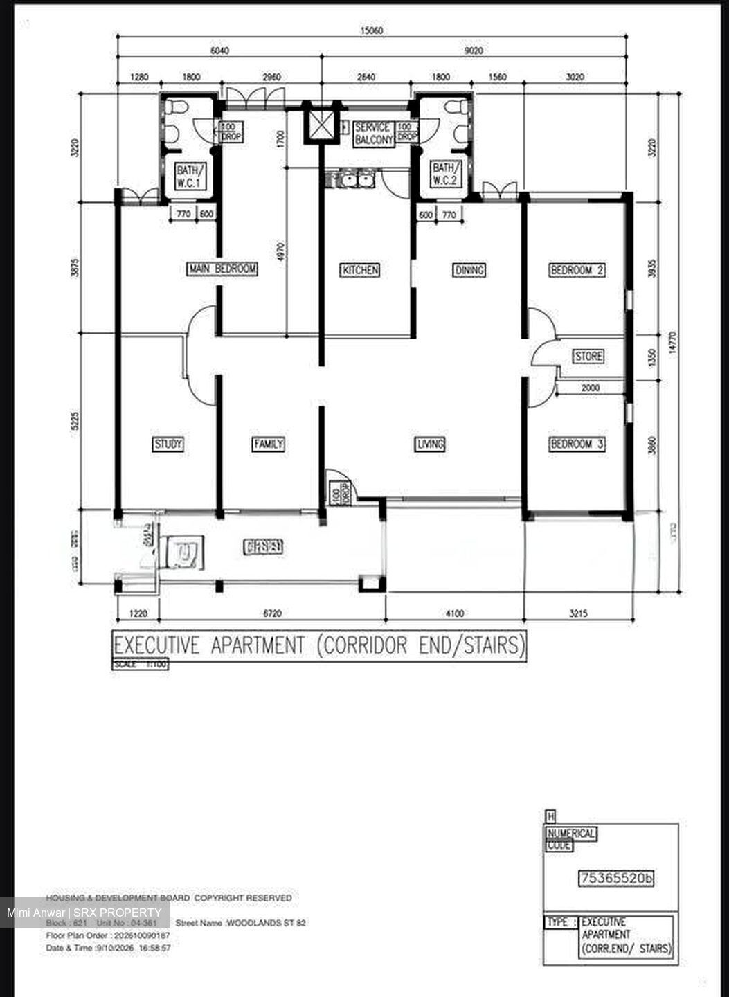 Blk 821 Woodlands Street 82 (Woodlands), HDB Executive #632178391